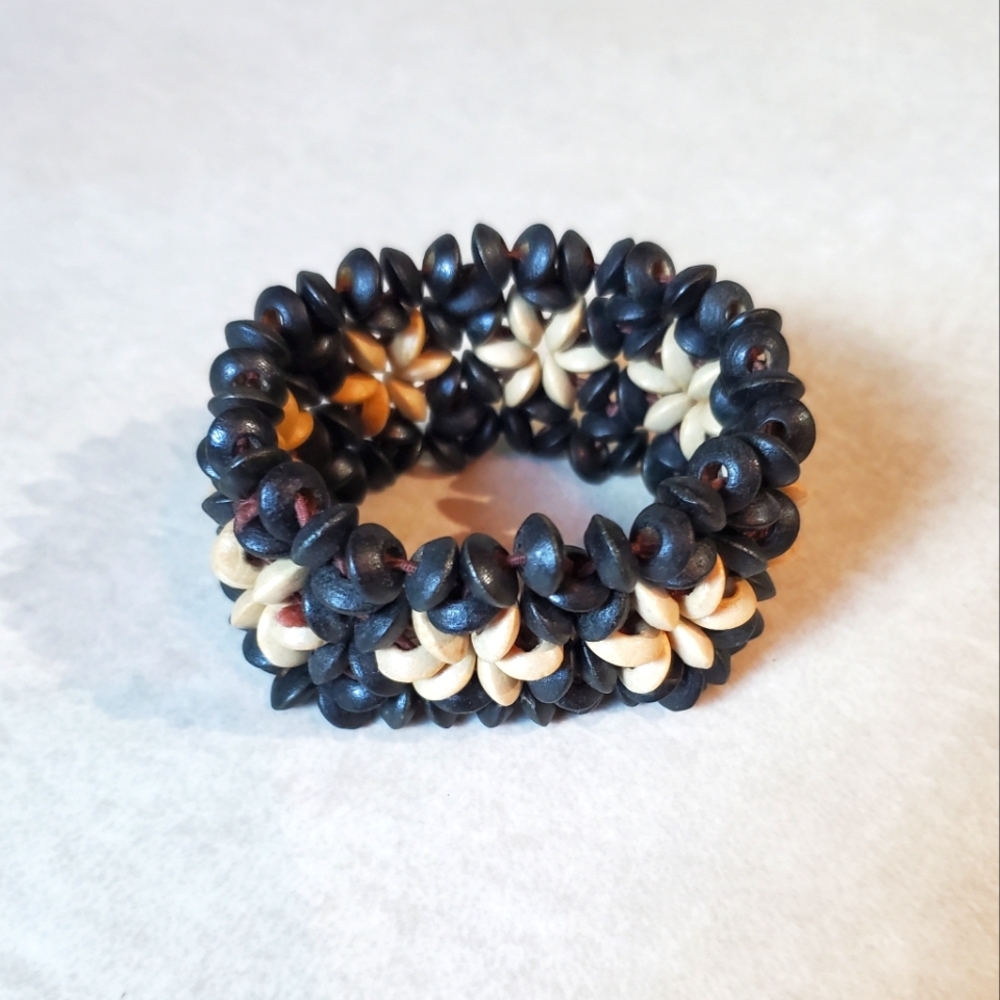 Wooden Bead Cuff